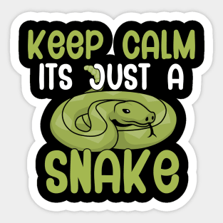 Keep calm its just a snake Sticker